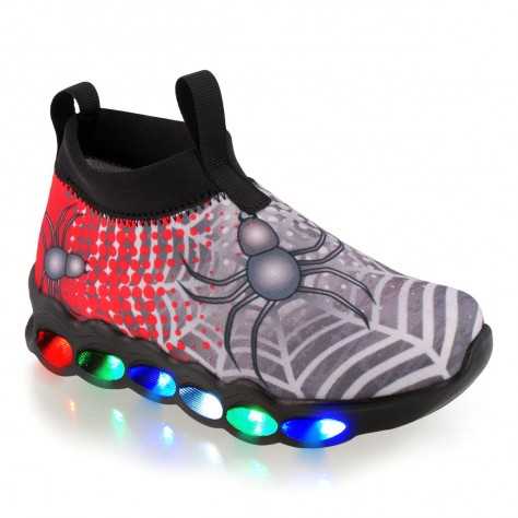 Tenis Con Luces Niño Marca Nick & Wick Modelo 4361 Spider